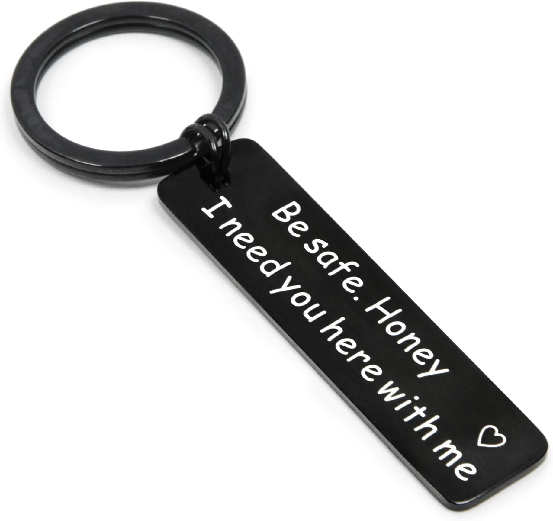 Elechobby Drive Safe Keychain I Need You Here With Me Gifts for Husband Dad Boyfriend