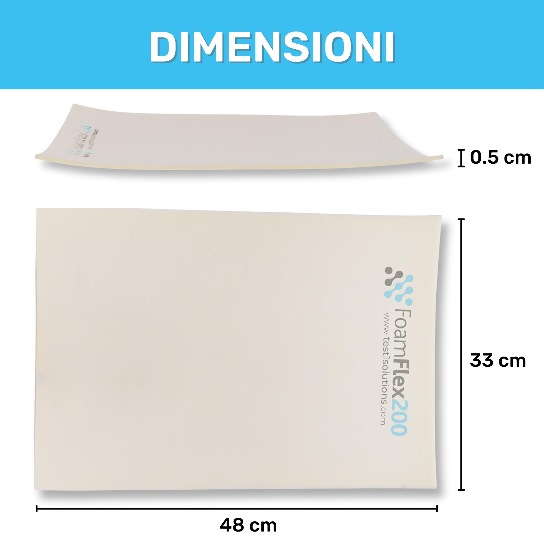 Kit da 2 Spugne Oleoassorbenti e Idrorepellenti, 33 x 48 cm H 0.5 cm, Riutilizzabili, per Pulizia di Oli e Liquidi