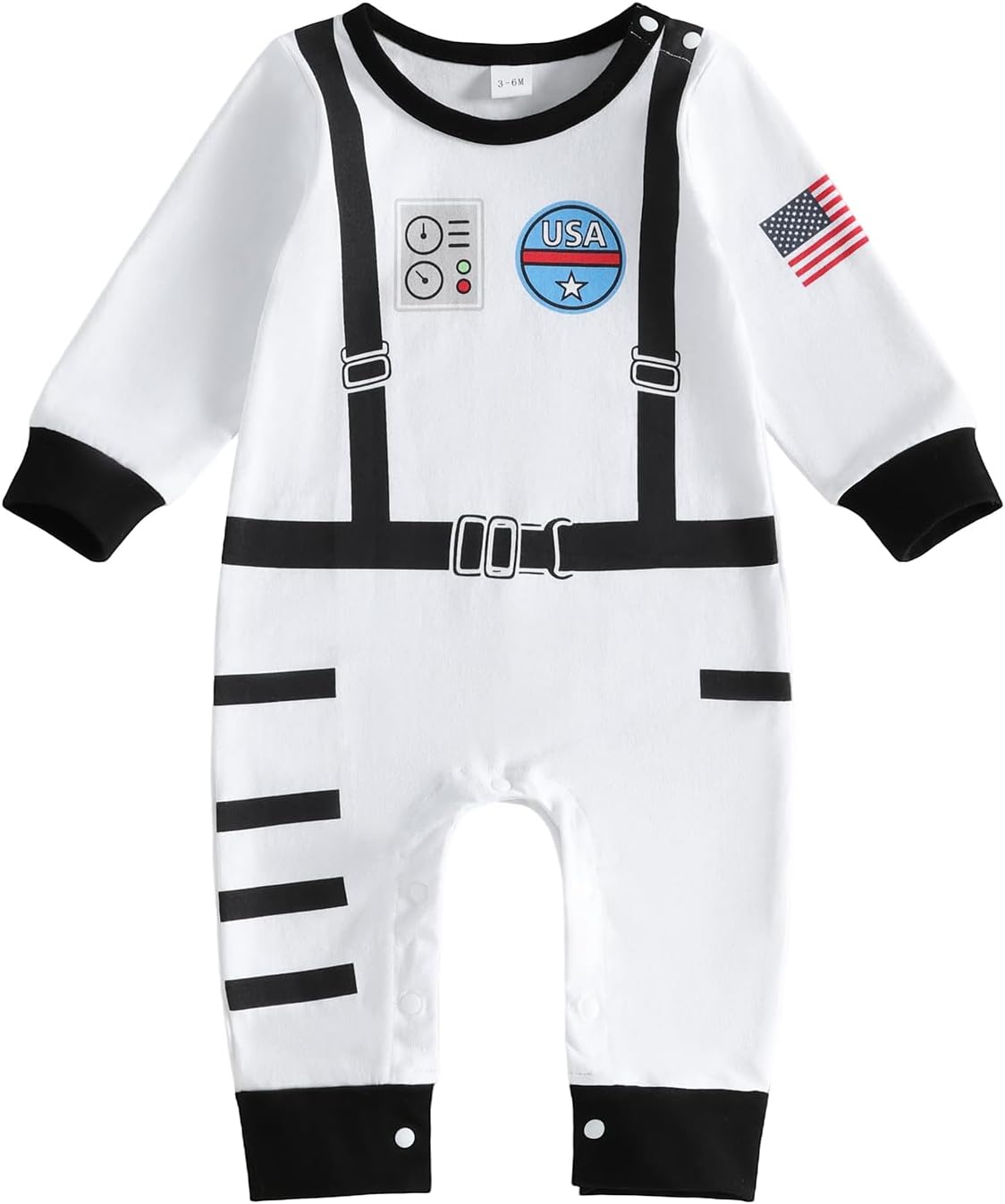 Baby Boy Girl Astronaut Costume Space Suit Romper Halloween Outfit