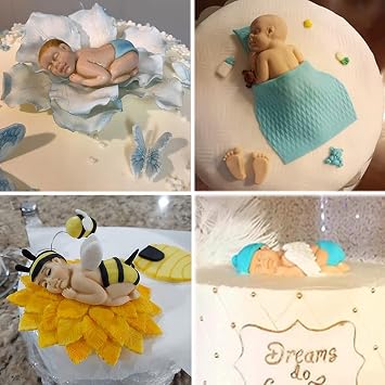 WYD Giant Baby Cake Decorating Silicone Fondant Cake Mold Baking DIY Tools 4.2''x2.6''x1.2''
