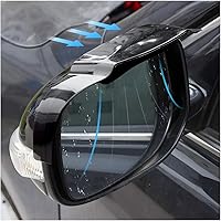 Vista 1 de 2 cejas para espejo retrovisor de automóvil con apertura de guía de aire, protector de espejo lateral de PVC impermeable, cubierta de humo
