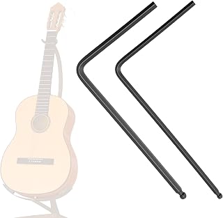 Guitar Truss Rod Wrench, 4mm & 5mm Black Allen Wrench Tools for Acoustic Guitar, Ball Head Hex Key for Adjusting Guitars Necks Truss Rod Deep or Narrow