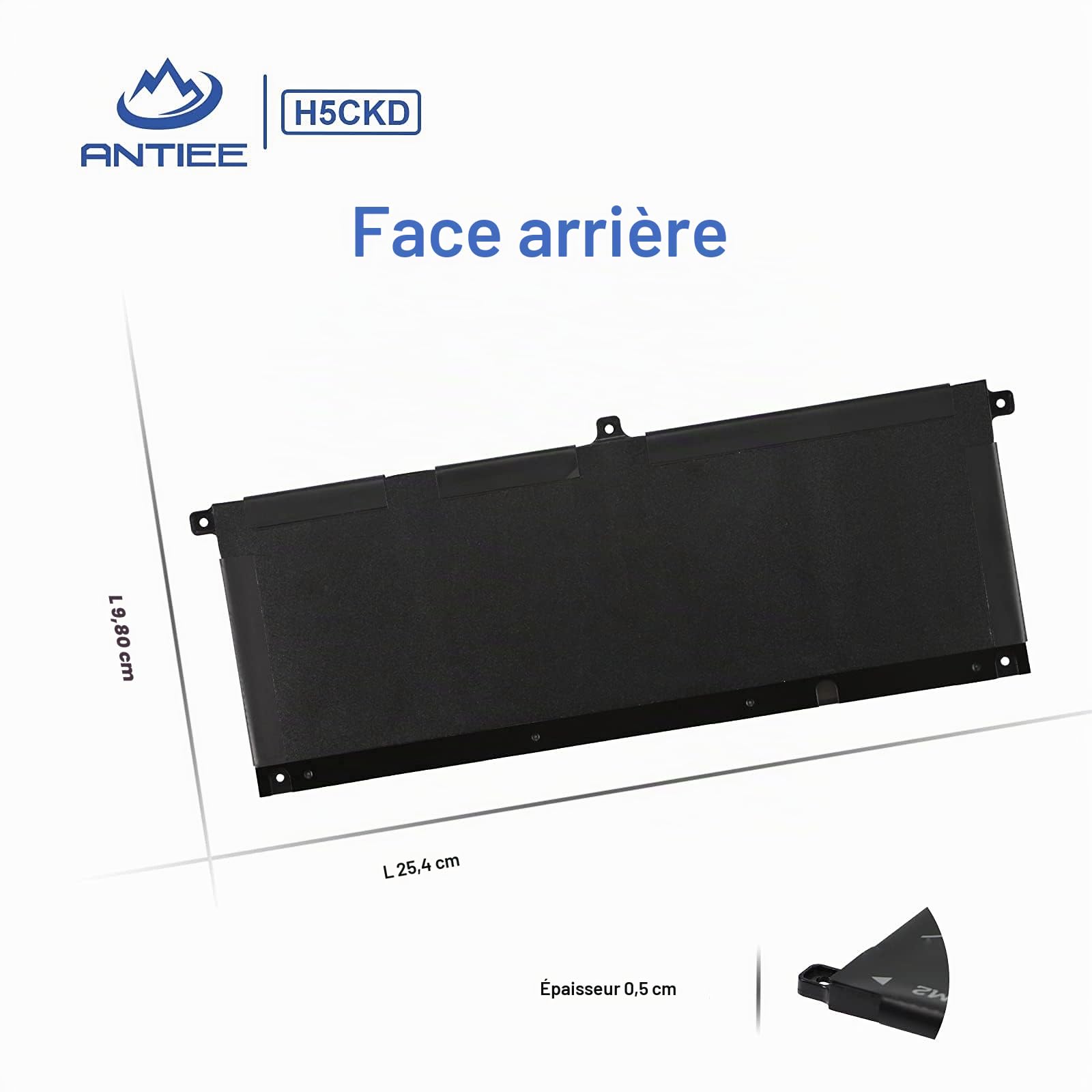 ANTIEE 53Wh H5CKD Laptop Batterie de Rechange pour Dell Latitude 3410 3510 | Inspiron 5300 5401 5408 5501 5508 5400 7405 7300 7500 2-in-1 Vostro 5300 5301 5401 5501 Series 07T8CD 0TXD03 09077G JK6Y6