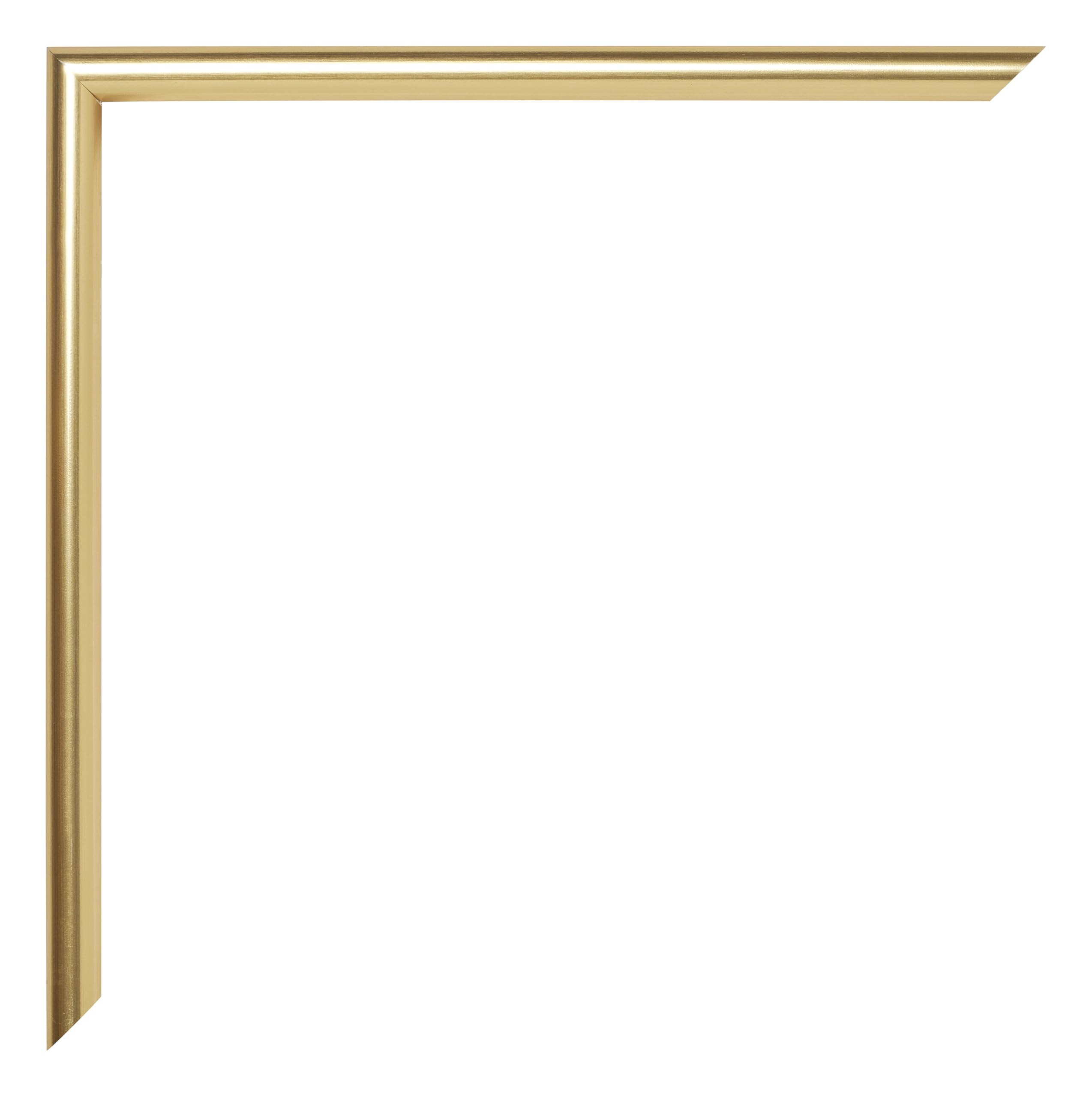 Marco de foto 50x100 cm - Dorado - Marco de fotos fabricado Plástico en cristal acrílico antirreflectante - Marco 50x100 cm - Angers