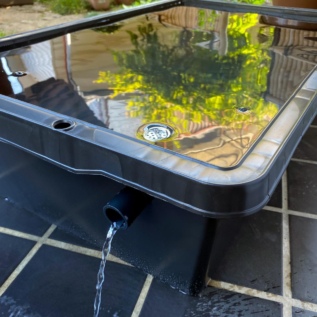 メダカ容器オーバーフロー加工トロ舟80L5個セット プラ舟 NVボックス メダカ Amazon | 五色アクア 大型メダカ飼育ケース 80リットル トロ舟型 黒