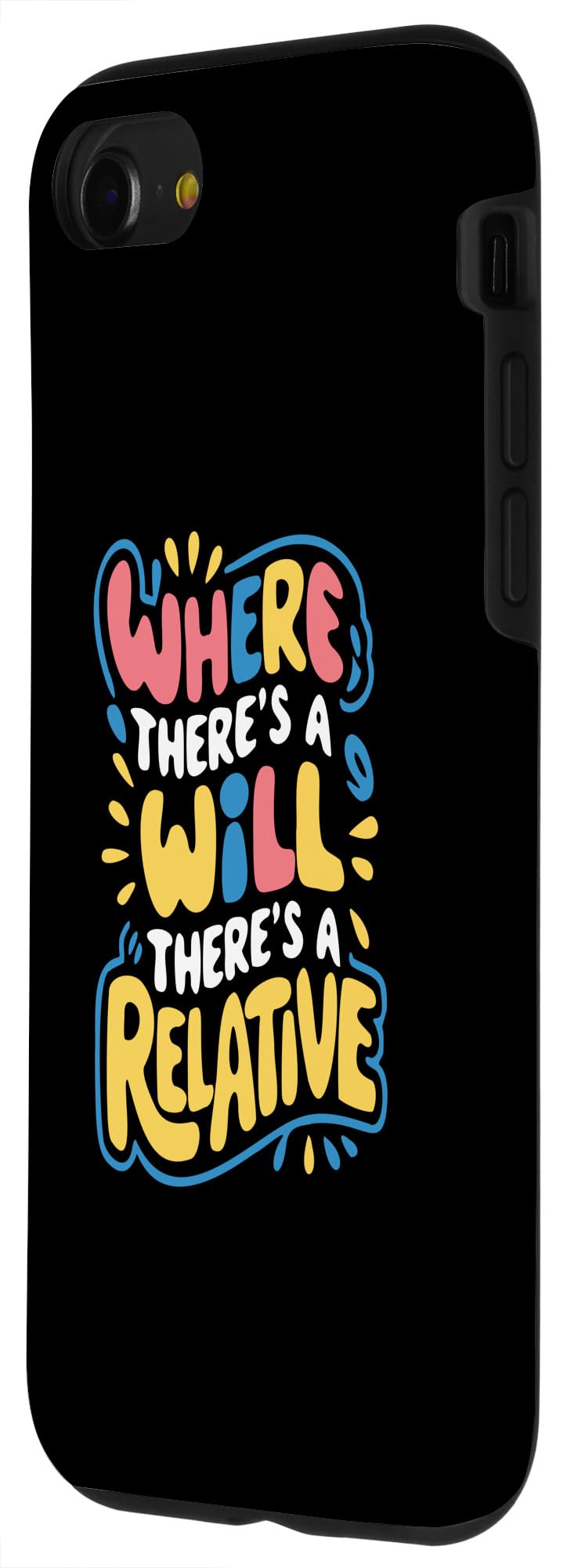 iPhone SE (2020) / 7 / 8 Where There's A Will There's A Relative - Funny Quote Case - Image 2