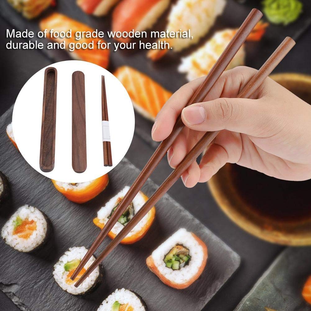 Boîte à Baguettes Bois Massif Récipient Pour Baguettes Alimentaires