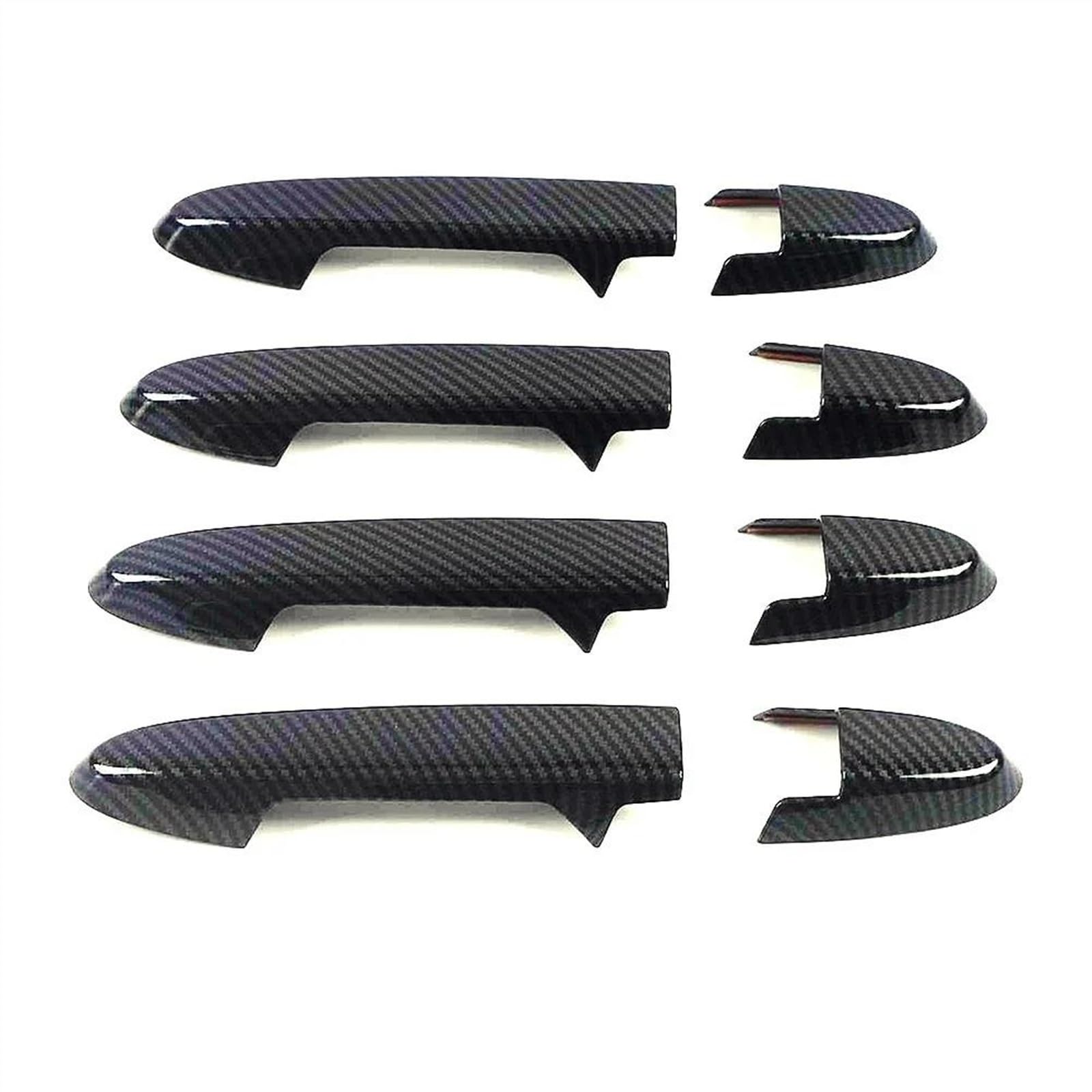 CSSPDM Car Exterior Cover Side Door Handle Protector Chrome Scratch Protection for Fit for Jazz GK5 GP5 2014-2020(Carbon 1)