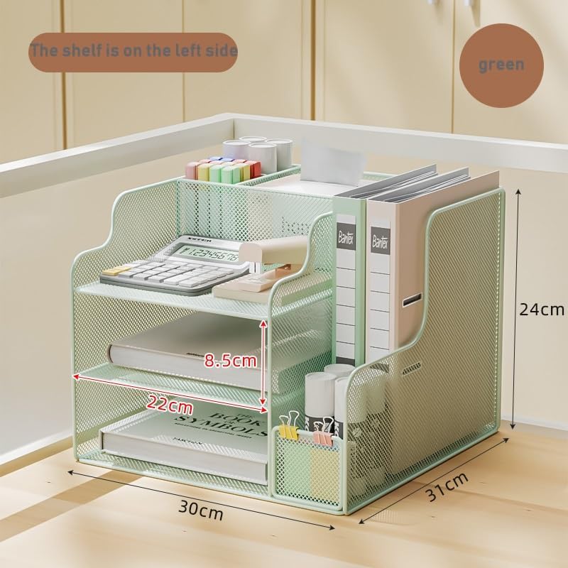 デスクオーガナイザー（スチール）｜文具・ステーショナリー｜オルネ ド フォイユ公式オンラインショップ – Orné de Feuilles ティアーズデスクオーガナイザー ファイリングトレイ付き ペーパーオーガナイザー レタートレイ オフィス用品 図書館 寮用デスクファイ