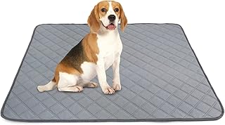 ZuHucpts Washable Dog Pee pads with Free Grooming Gloves, Non Slip Puppy pee pads/Mats with Fast Absorbent, Reusable, Waterproof for Training, Travel, Whelping, Housebreaking,for Playpen, Crate (30"x36" (Pack of 2))