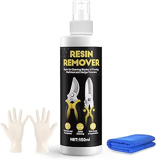 JAOJAO Saw Blade Cleaner, Resin Remover Resin Solvent for Hedge Trimmer Blade and Bit Cleaner Dissolves Tree Sap and Grease from Blades Suitable for Garden Tools, 250ML