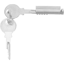 Freezer Door Lock 35mm Cylinder and Key Heavy Duty Refrigerator Lock Replacement for Glass Door Display Cabinets and Freezers Key for Retail and Home Use