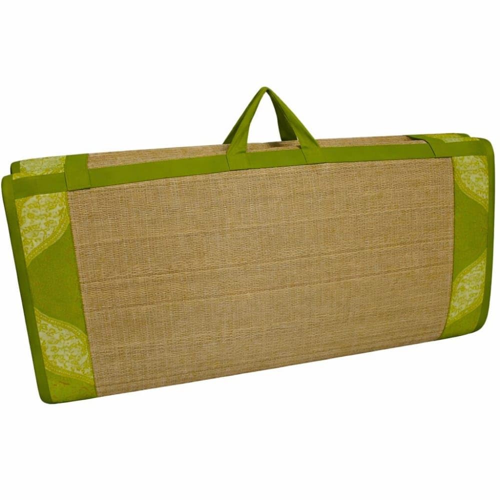 Cushion Sleeping Foldable Bed 6x6 ft – Natural Handwoven Mat | Eco-Friendly, Washable Paai Bed for Home & Outdoor Use | Traditional Indian Floor Mattress (6x6 Feet)-image-18