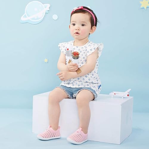 Vista 2 de Tenis antideslizantes para los primeros pasos, bebés, niños y niñas de 6, 9, 12, 18 y 24 meses