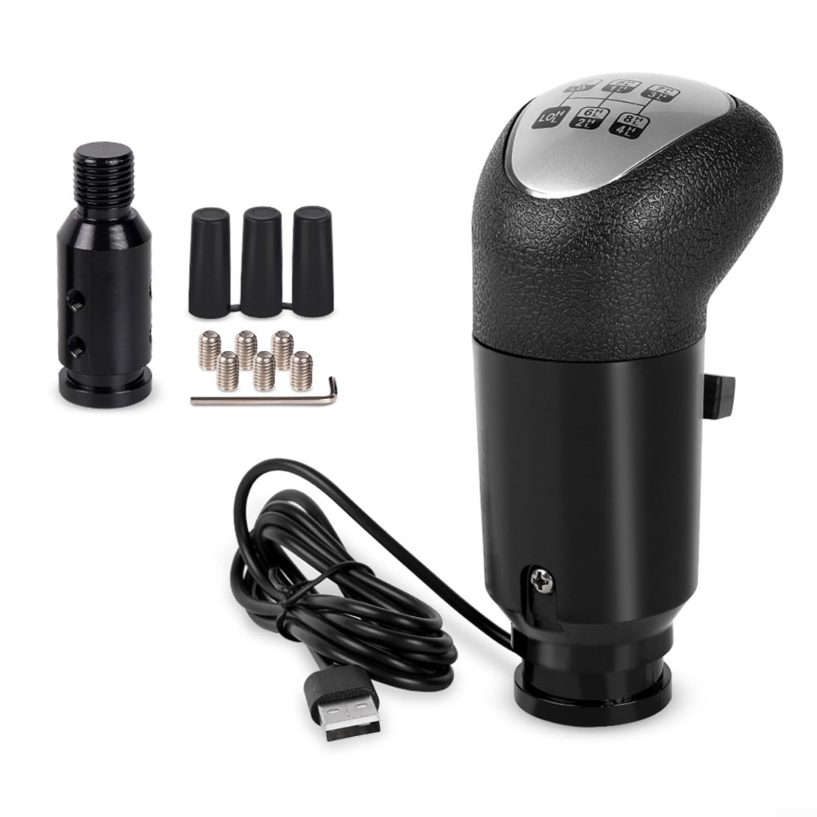 KiraKira Racing Game Gałka zmiany biegów USB do Logitech G29 G27 G25 G920 18-biegowa dźwignia zmiany biegów ETS2 do symulacji ATS na PC