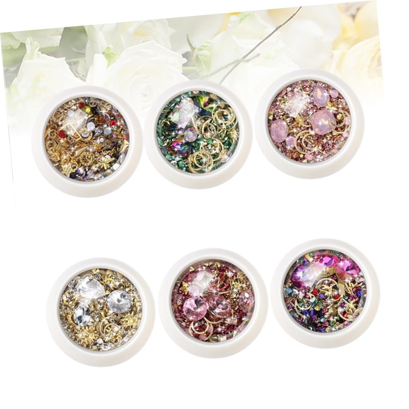 18 Set Accessori per Nail Art con Decorazioni Manicure Te per Unghie Artificiali e Naturali Materiali Leggeri e Resistenti per Donne e Appassionate Unghie
