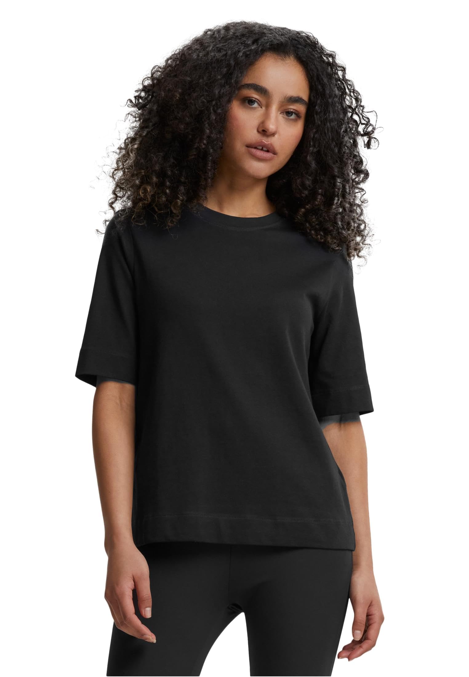 Urban Classics Women's Ladies Classy Tee T-Shirt, Black, M