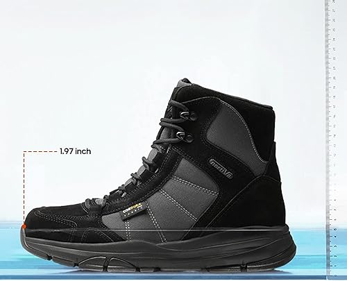 Miniatura 3 de NORTIV 8 Botas de trabajo tácticas militares ligeras para hombre, botas de combate para motocicleta al aire libre