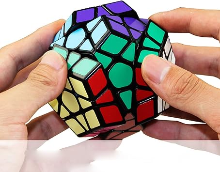 Coolzon 5 Pack Speed Magic Cubes, Magic Speed Cube Set 2x2 4x4 Fenghuolun Pyraminx Pyramid Megaminx Fenghuolun Puzzle Cube Toy for Children & Adults 8 Years & Up