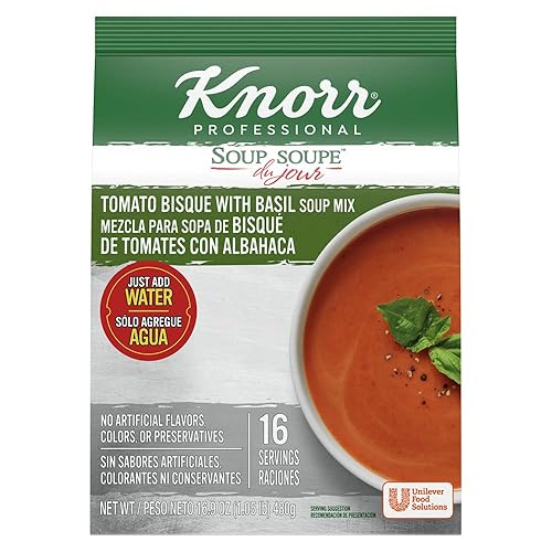 Miniatura 8 de Knorr Professional Soup du Jour New England Mezcla de sopa de almejas sin MSG añadido, 0.00 oz de grasa trans por porción, solo agrega agua, 27