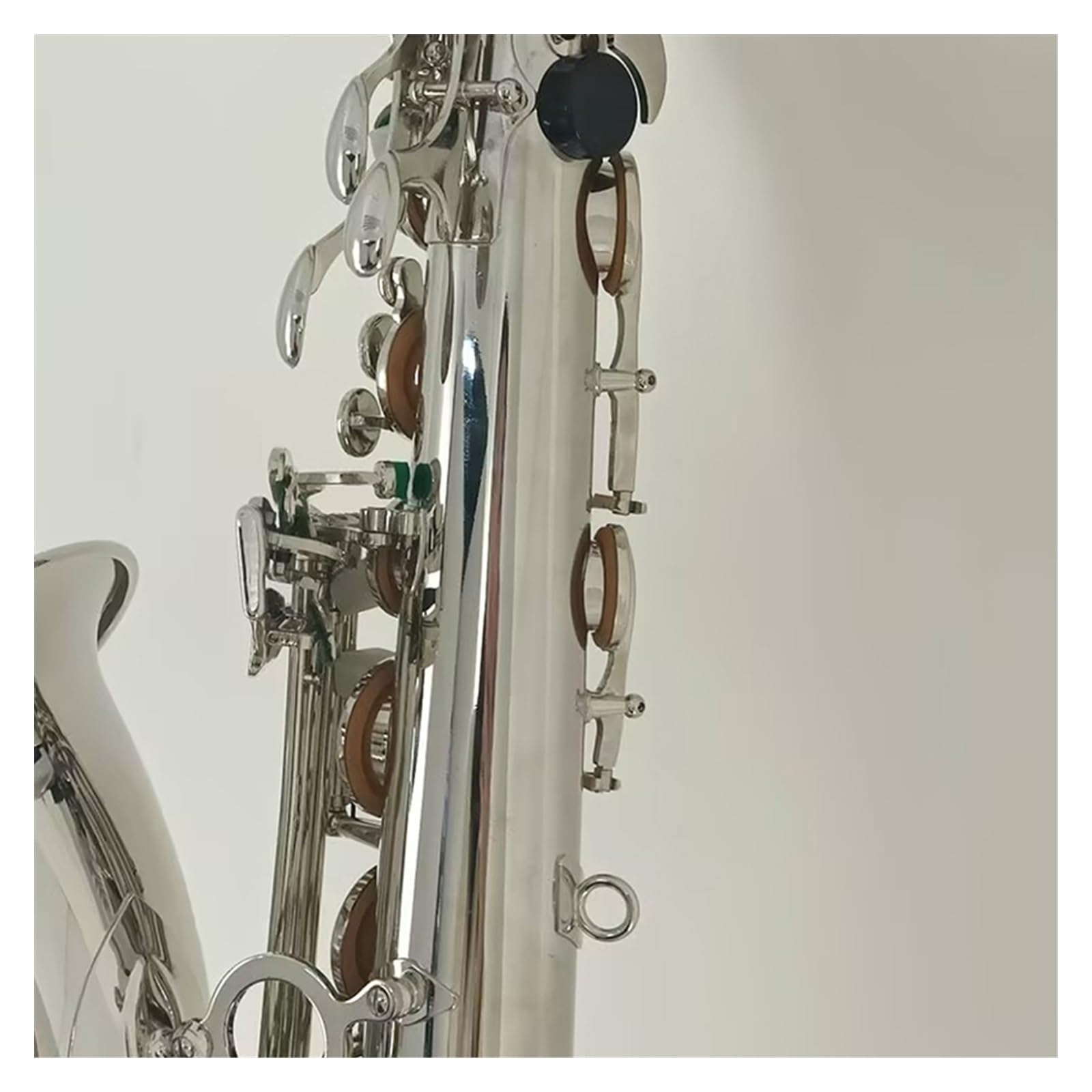 Sassofono Tenore Carve Pattern Strumento A Fiato Sib Ottone Laccato Argento Sax Con Custodia Altri Accessori Sassofono per principianti Kit