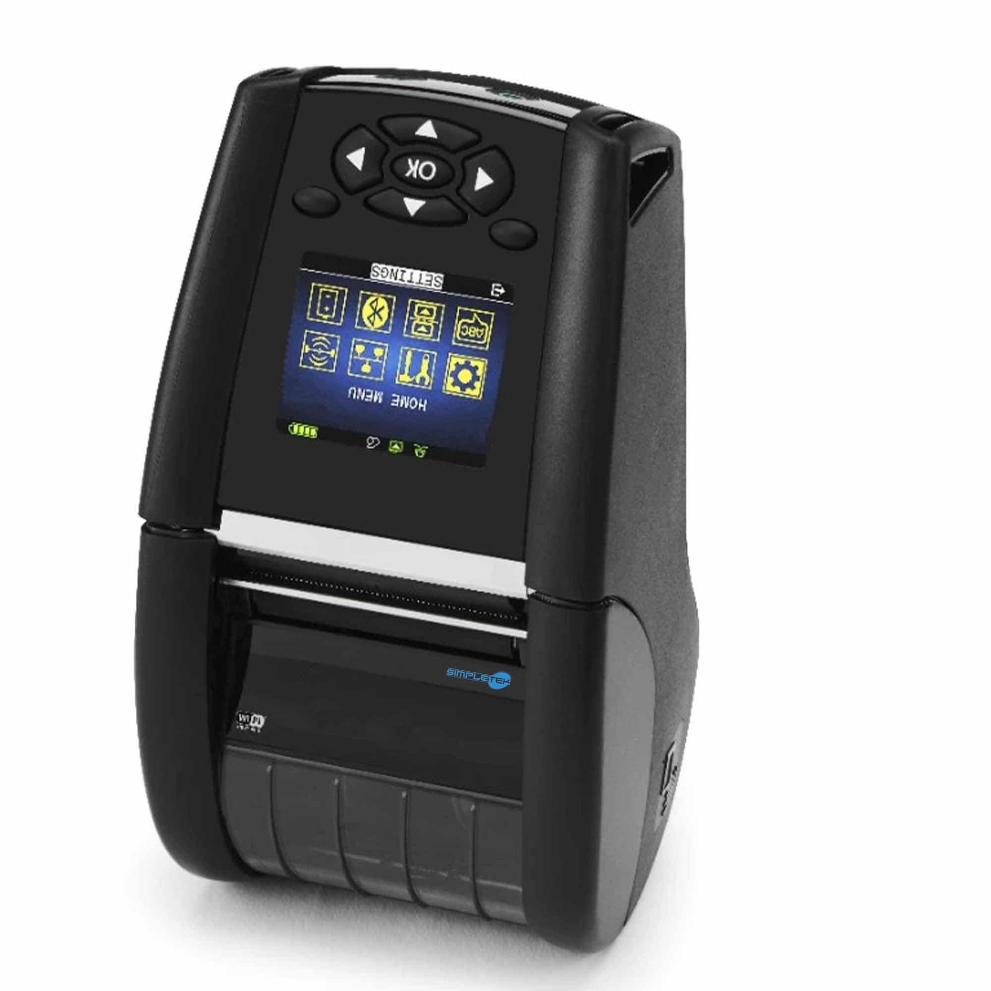 SIMPLETEK - Stampante Termica per Etichette 50mm - WiFi BT NFC USB RS232 - IP54 | Portatile, Senza fili | Ideale per Logistica