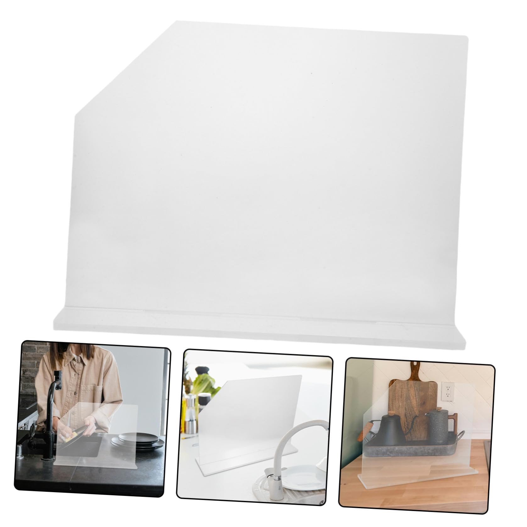 Paraschizzi per Lavello in Acrilico Trasparente Resistente all Acqua Protezione per Cucina e Bagno Facile da Pulire e Installare