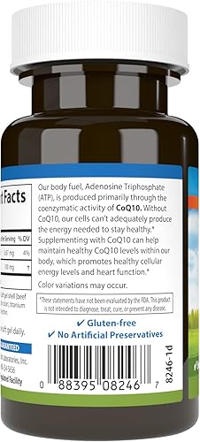 Miniatura 3 de Carlson - Co-Q10, 100 mg, Producción de energía y función cardíaca, 60 cápsulas blandas