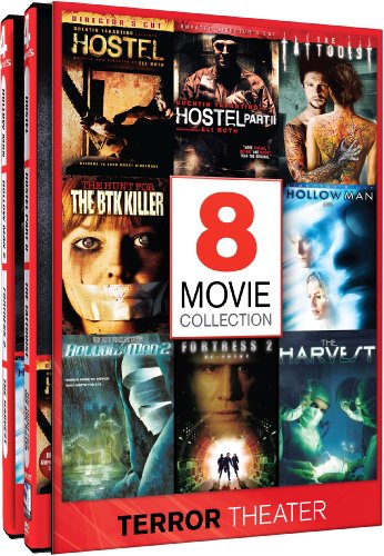 Terror Theater - 8 Frightening Films: Hostel / Hostel 2 / Hollow Man / Hollow Man 2 / The Tattooist / The Hunt For The BTK Killer / Fortress 2 / The Harvest
