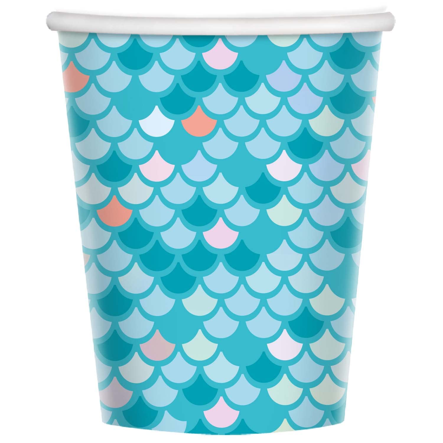 Amscan 9914385-66 - Mermaid Tales Party Paper Cups - 8 Pack