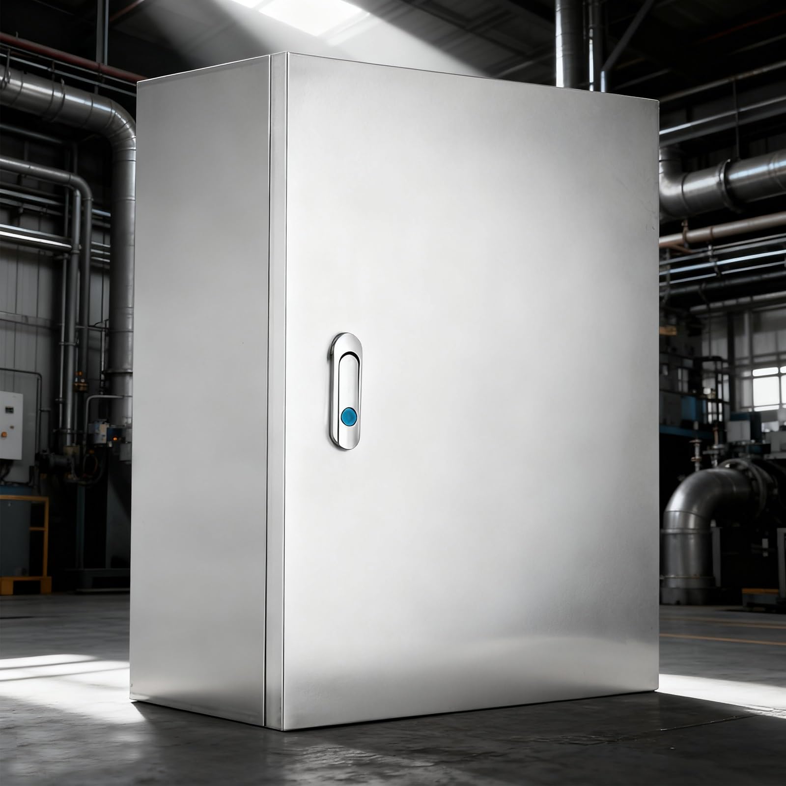 Caja Estanca Exterior Electrica de Acero Inoxidable 60x80x20cm, Caja de Conexiones para Exteriores IP66, Caja Eléctrica Universal con Cerradura y Placa de Montaje(60x80x20cm)