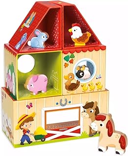 Goula Stackable and Construction Toy for Boys and Girls from 1 Years, Various, 26.5 x 20.5 x 16.3 cm