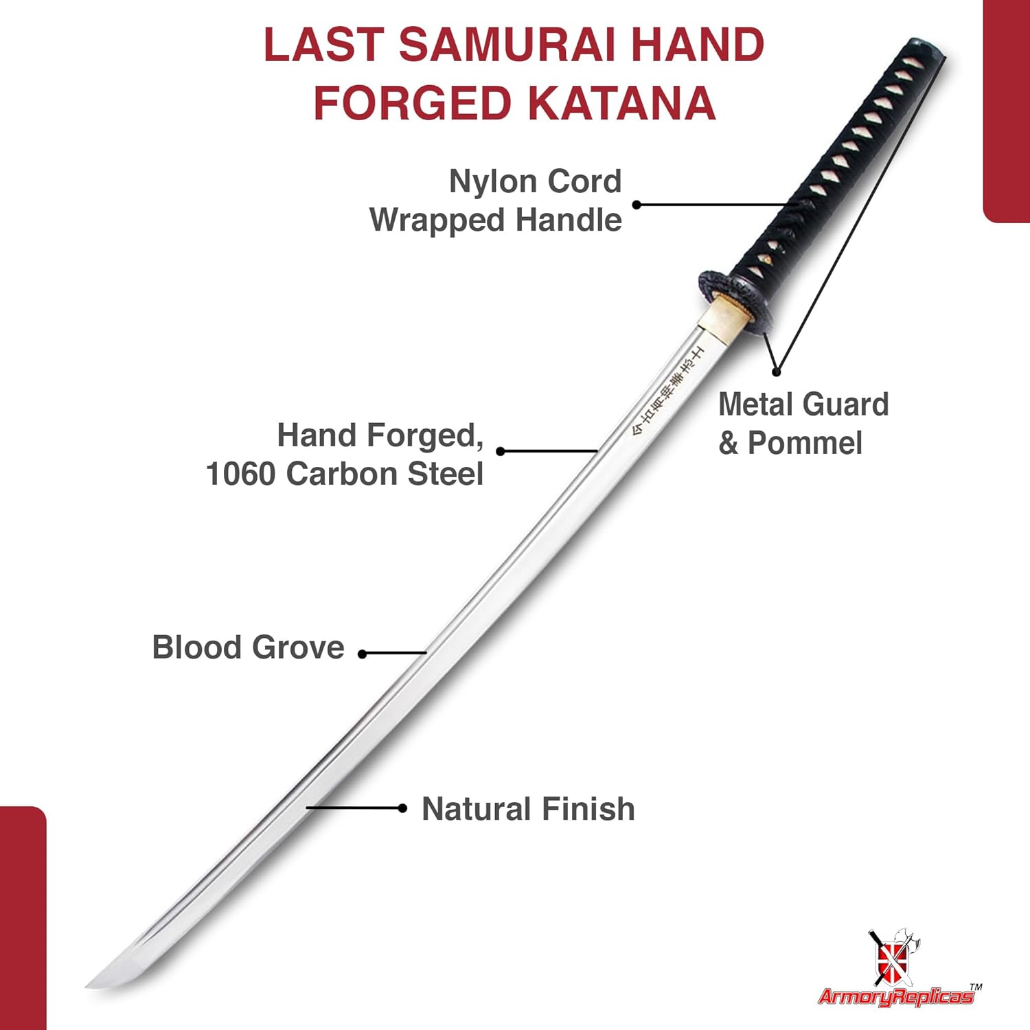Armory Replicas™ Samurai Katana Sword Collection – Hand-Forged & Stainless Steel Katanas with Scabbard & Display Stand