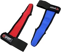 Zutisay 2PCS Anti-Slip Single Finger Fishing Gloves for Surf Casting - Adjustable, One Size Fits Most, Red/Blue