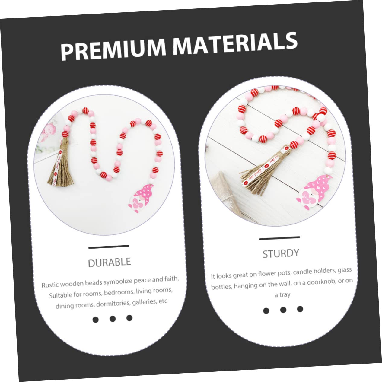 PRETYZOOM 5stücke Tassel Bead Romantische Deko Für Valentinstag Vielseitig Einsetzbar Für Wohnräume Und Partys Und Quasten Für Festliche
