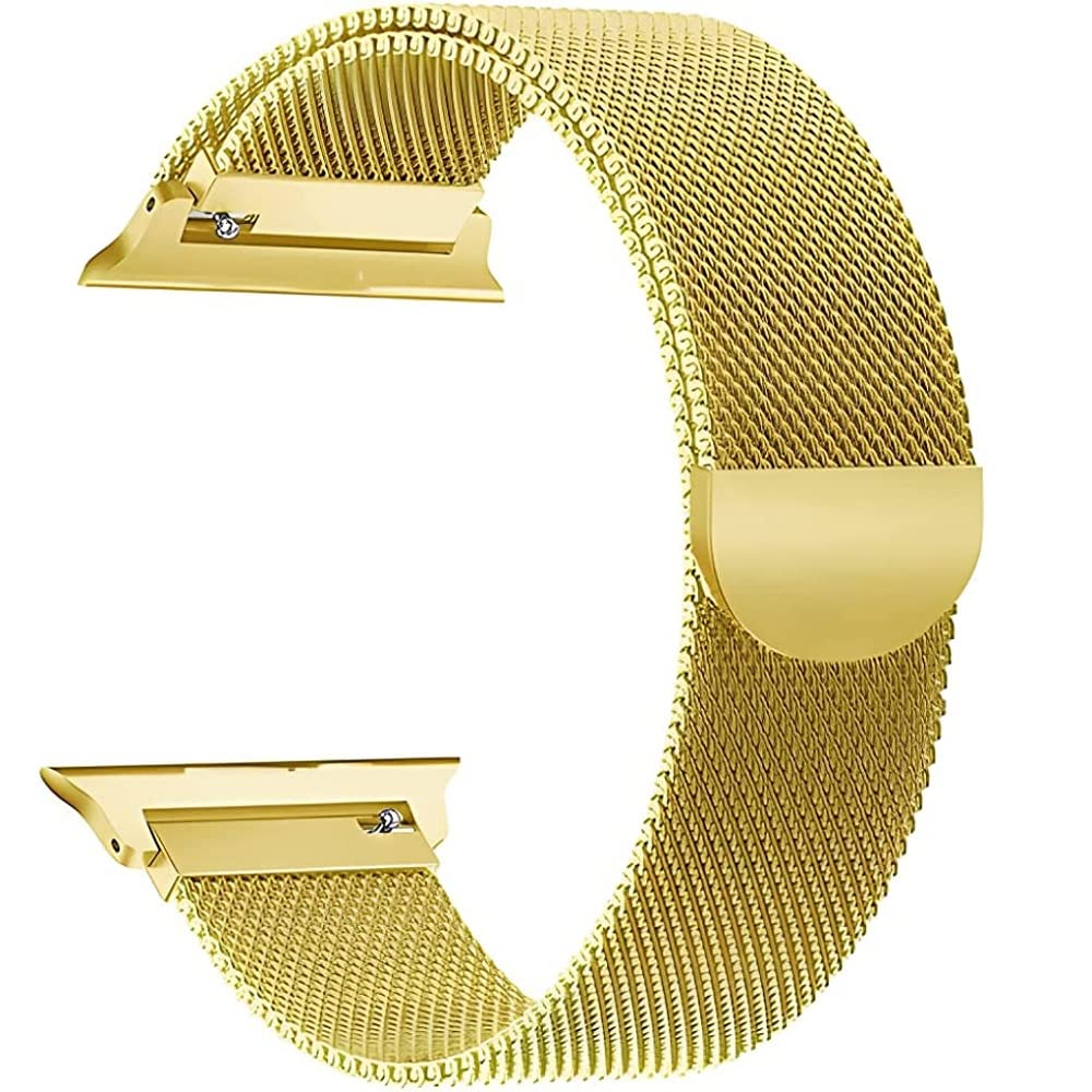 OBOE Metal Stainless Steel Watch Band Compatible With 38mm/40mm/41mm Apple Watch iWatch Magnetic Strap For Series 8/7/6/5/4/3/2/1/SE/SE2 (Gold) (B0C1BW8YBJ) Amazon Price History, Amazon Price Tracker