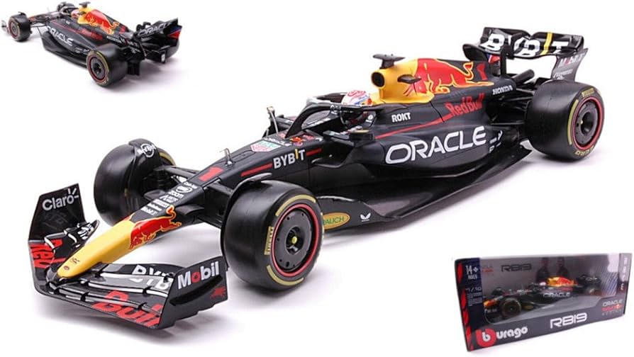 【現在希少】RB19 1/18 burago ミニカー Bburago 1/18 Scale Red Bull RB19 - Season Car World Champion 2023
