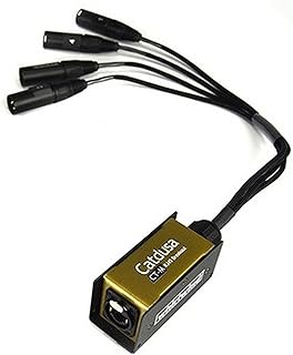 Whirlwind CT-M Cat5e Ethercon to 4 XLRM Snake Cable, 1.5 Feet