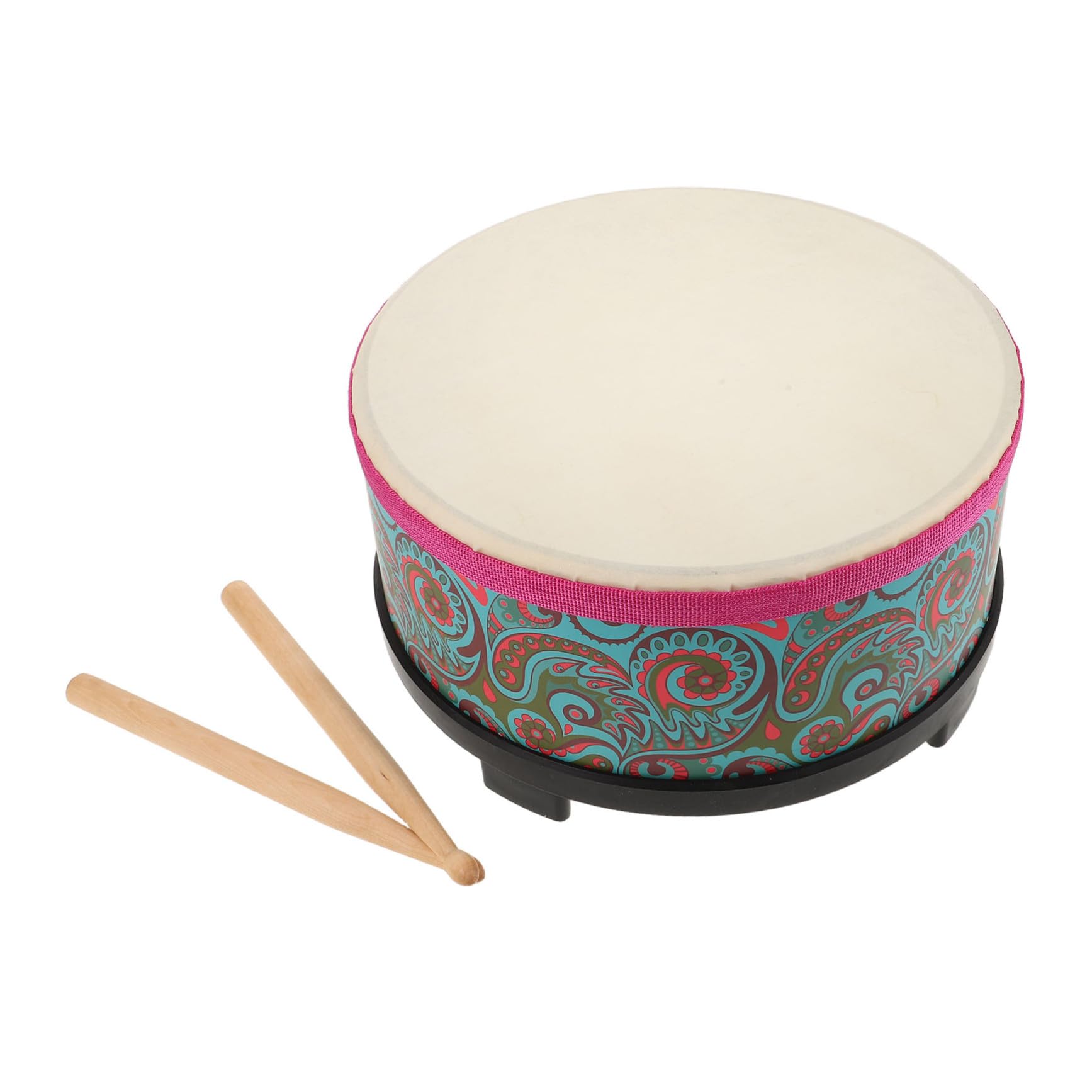 LIFKOME Strumento Orff Verde con Motivo Floreale Percussione Sicuro e Compatto per Gioco Musicale Educativo per Scuola e Feste