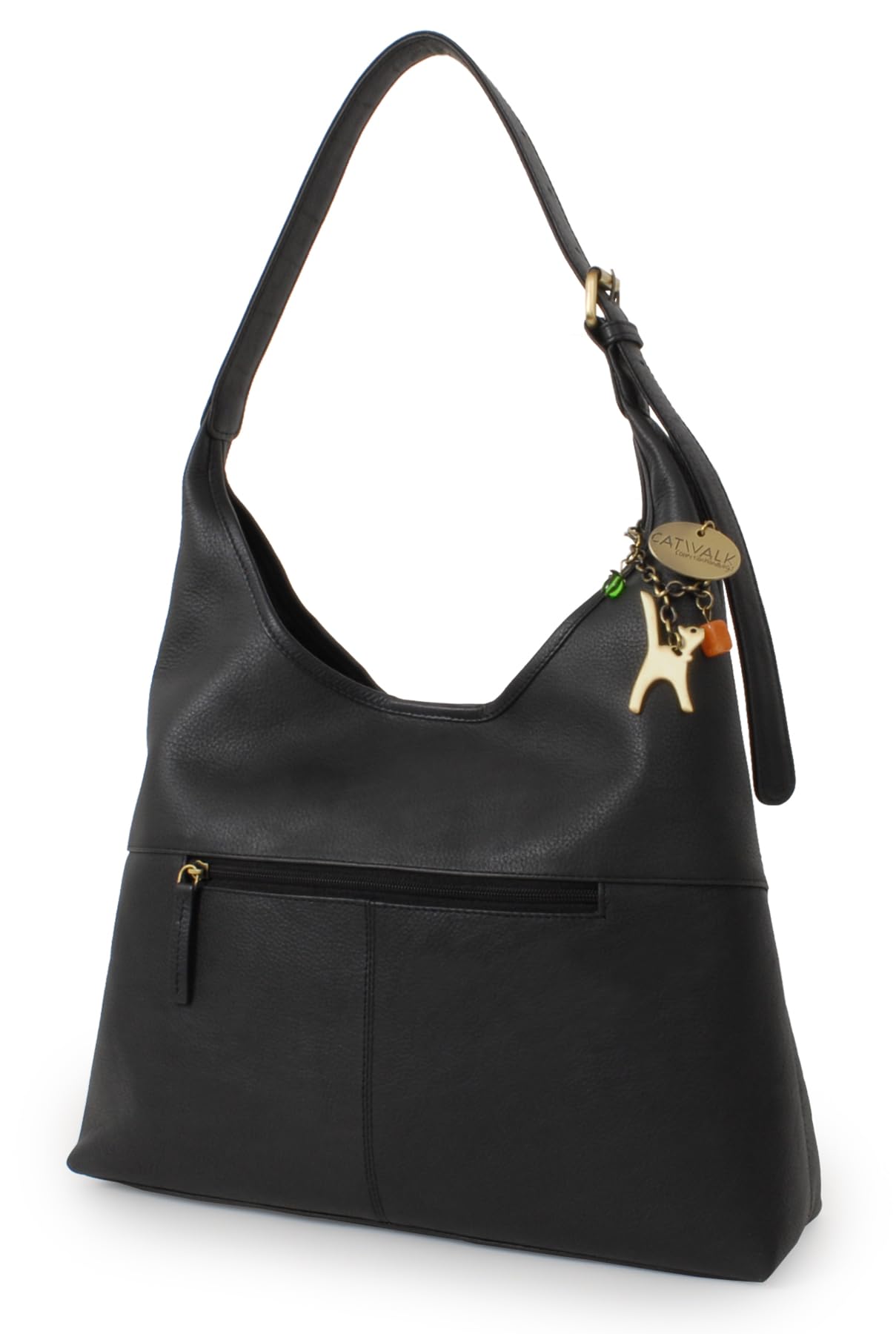 Catwalk Collection Handbags - Bolso de Hombro Piel de Mujer - Tote Bag Mediano-Grande con Cremallera - Bolso Diario - Multibolsillos - Bethany