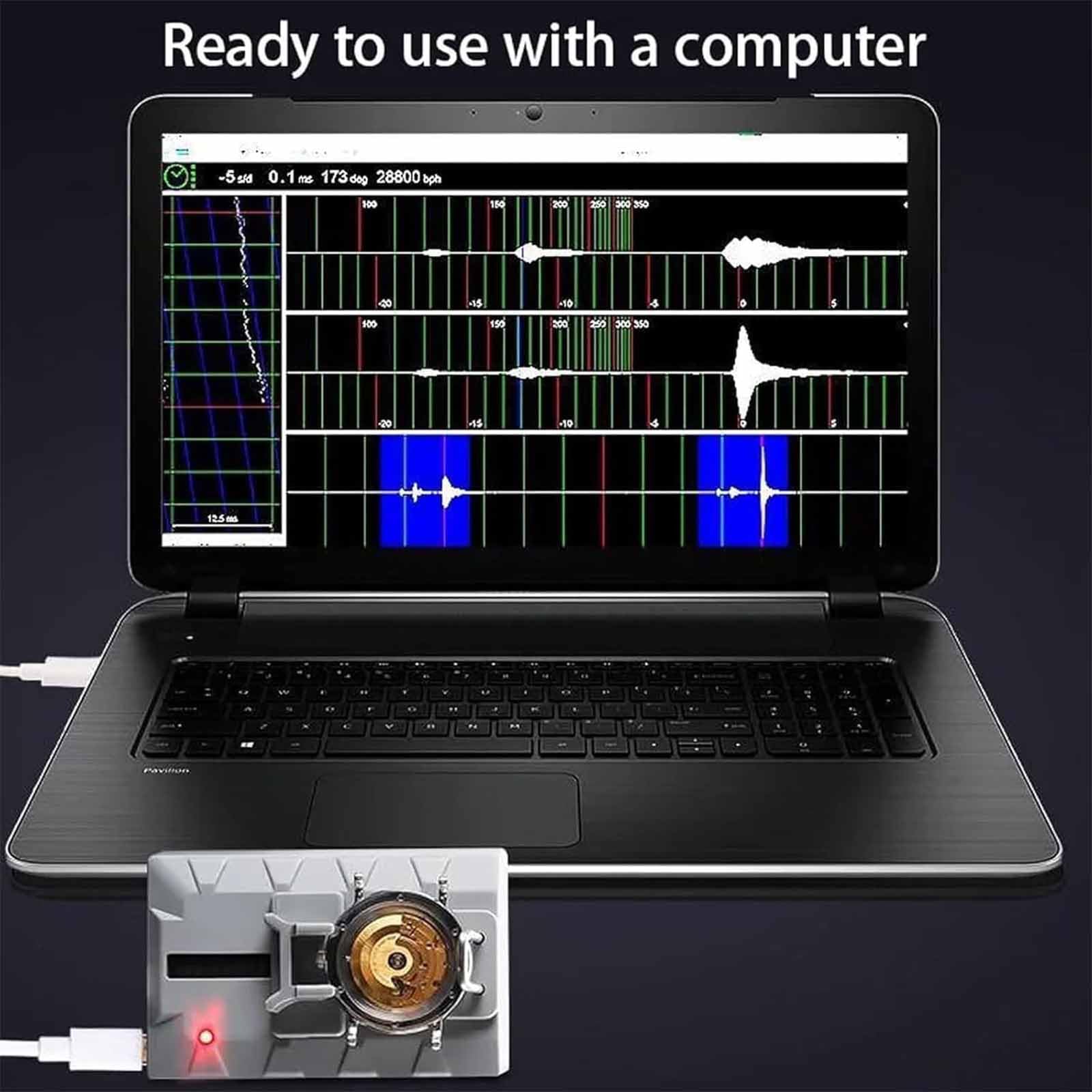 Zegarmistrz Ruchu Zegarka, Tablet Mechaniczny Zegarmistrz Narzędzie Do Samodzielnej Naprawy, Przyrząd Do Pomiaru Czasu Ruchu Zegarka Wielofunkcyjny Tester O Wysokiej Precyzji Wykonania, Odpowiedni