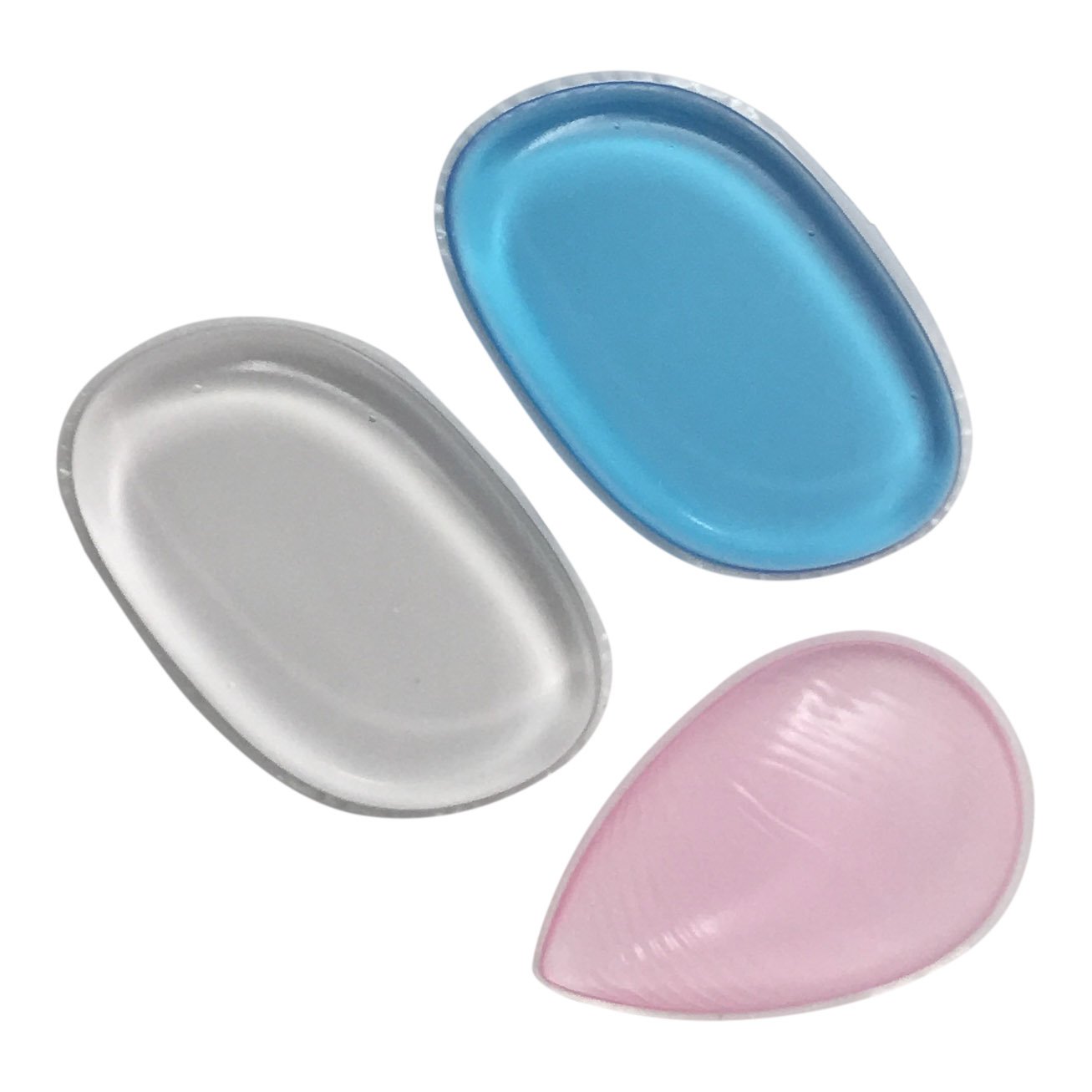 3 Pack Premium Silicone Makeup Sponge - Beauty Sponge for Makeup, Concealer and Foundation – Make Up Applicator for Cosmetic Blending - Best Beauty Tool Zero Makeup Waste