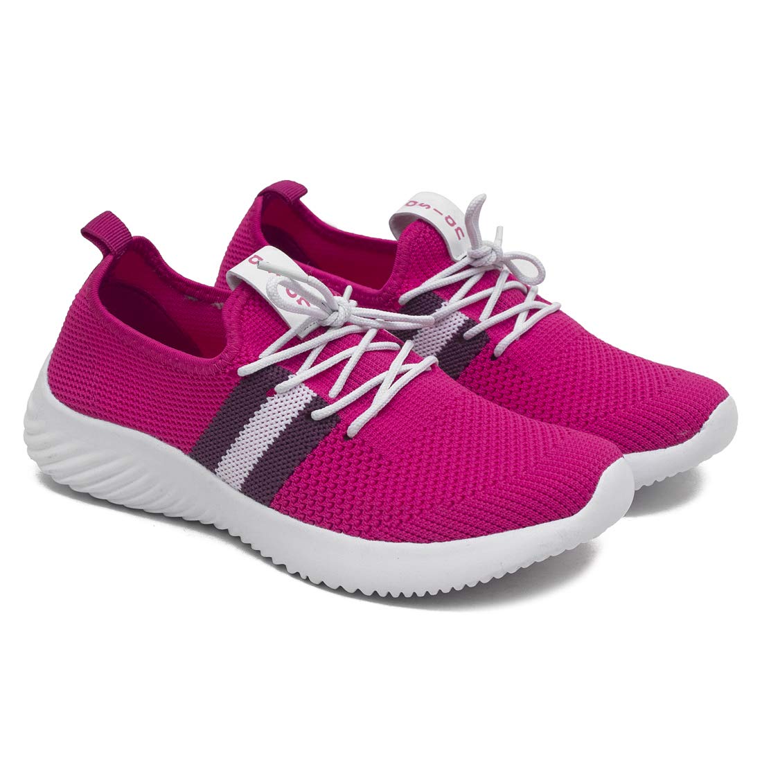 Women's Angel-04 Sports Running,Walking Gym Lightweight with Knitted Fabric Extra Cushion Casual Sneaker Shoes for Ladies and Girls