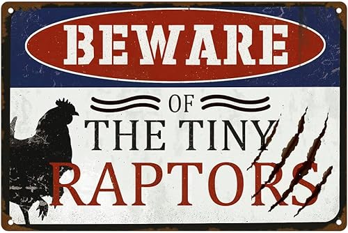 Cartel de pollo, divertido gallinero, granja, hogar, cocina, al aire libre, decoración de gallogallina, letrero de metal de aluminio de 12 x 8