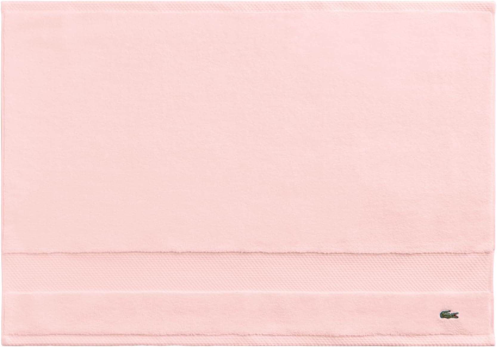 Lacoste Heritage 100% Supima Cotton Tub Mat, Light Pink, 21" x 31" – Highly Absorbent & Quick Drying, Premium Super Soft Bath Towel, Bathroom Essential, Gift for All Occasions, Machine Washable
