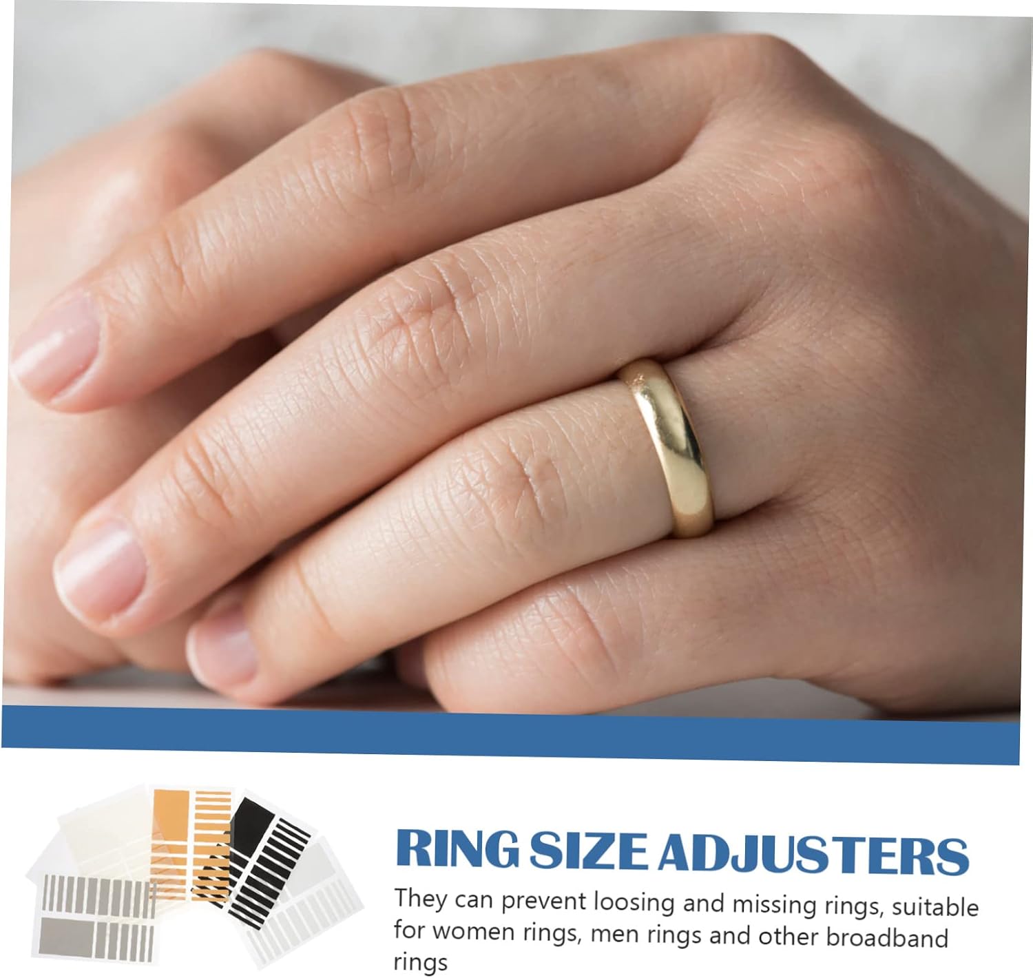 Tofficu 90sheets Reducer Jewelry Tightener Non- Adjusters for Loose for Comfortable Fit and Resizing