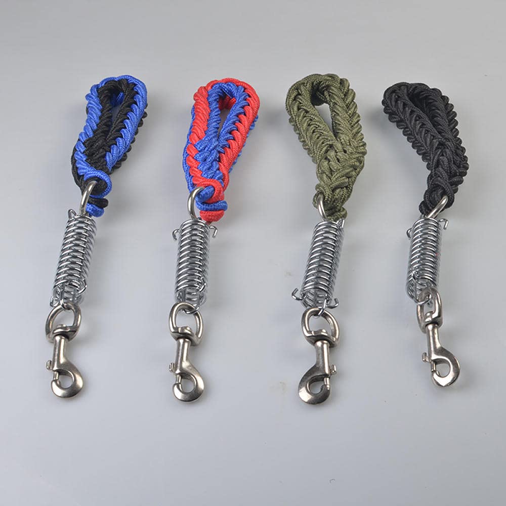 Correas para Perros, Correa Corta for Perros, a Prueba de explosiones, Correa tracción for medianos y Grandes, Hecha a Mano(Blue)