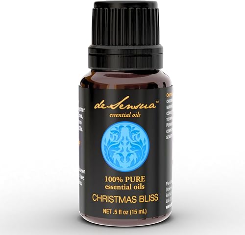 Navidad Bliss Pure mezcla de aceites esenciales (15 ml) Relajante Difusor Aromaterapia Natural, Charming mezcla de nuez moscada, Naranja, clavo,