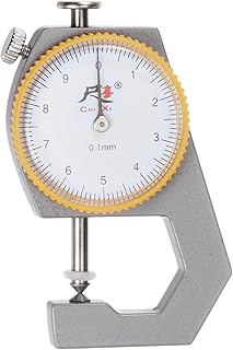 HARFINGTON Dial Thickness Gauge 0-10mm | 0.01mm Mechanical Thickness Tester Gauge Cusp Head for Measure Sheet Metal Harden Board