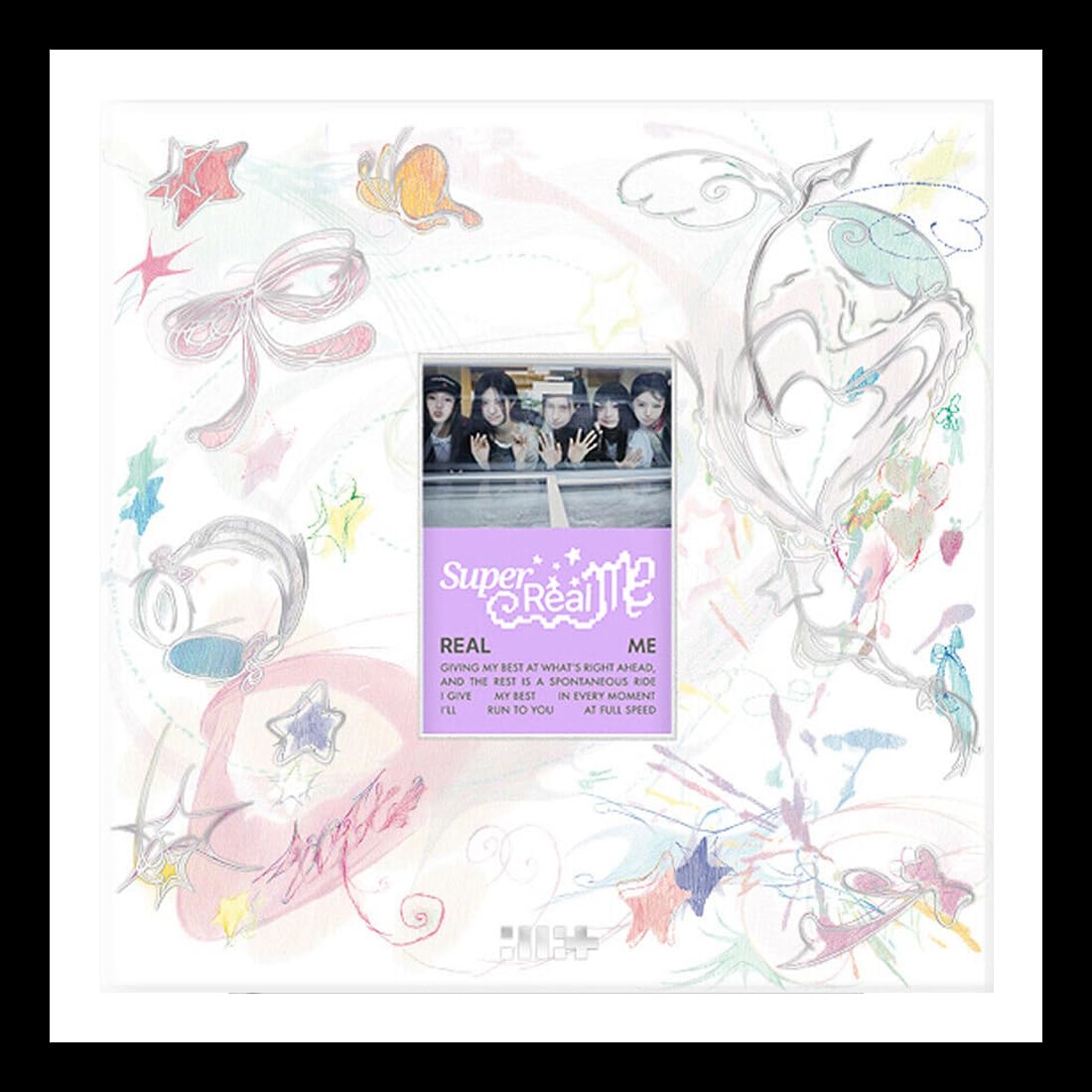 Hybe. White, Blue, Pink.. Illit [Super Real Me] 1St Mini Album (Real Me Ver.) K-Pop Sealed